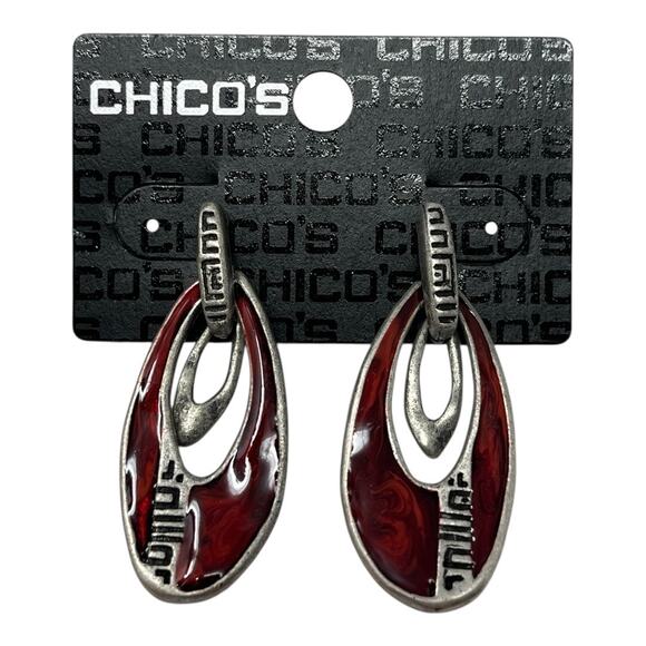 Chico’s Statement Earrings Bundle NWT – Multicolor & Gunmetal - Picture 5 of 5